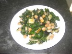 Sauteed Greens & Beans w/scallions & garlic
